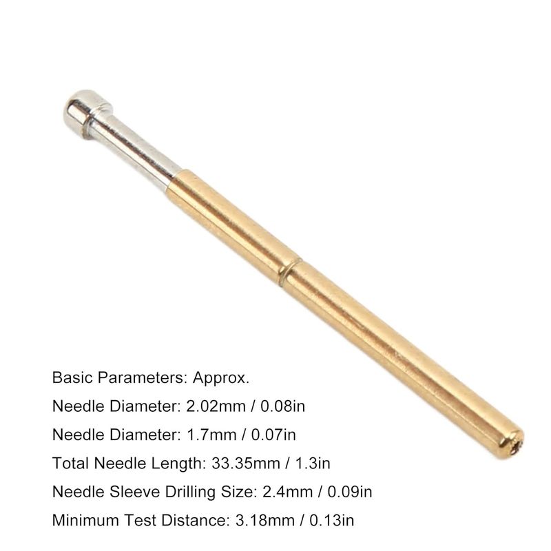 বিগ গোলাকার হেড স্প্রিং টেস্ট প্রোব উচ্চ পাস বর্তমান এবং PCB পরীক্ষার জন্য কম প্রতিবন্ধকতা সঙ্গে