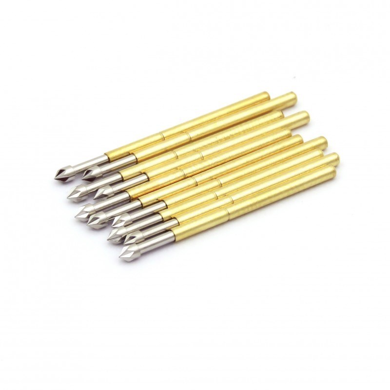 4 মিমি ফুল স্ট্রোক পিসিবি টেস্টিংয়ের জন্য 24.5 মিমি দৈর্ঘ্য এবং 1.5 মিমি সূঁচের ব্যাসার্ধের স্প্রিং টেস্ট প্রোব