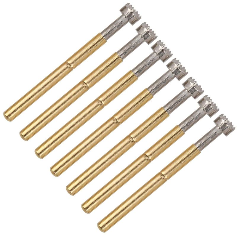 Spring Test Probe P156 H, 100Pcs Spring Loaded Test Pin, 2.36mm Brass Spring Probe with 9 Claws, Industrial Supplies for Testing and Replacement, Durable and Accurate Computer Mac