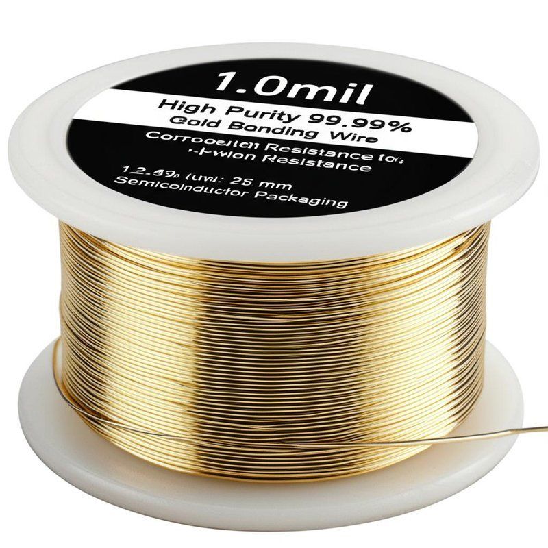 1.0 মিল উচ্চ বিশুদ্ধতা 99.99% গোল্ড বন্ডিং ওয়্যার সেমিকন্ডাক্টর প্যাকেজিং জন্য জারা প্রতিরোধের সঙ্গে