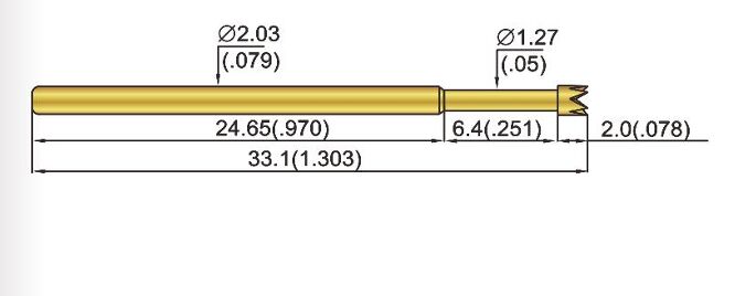 আইসিটি অ্যাপ্লিকেশনের জন্য বেকু / এসকে 4 প্লঞ্জার সহ কাস্টম আকারের স্টেইনলেস স্টিল স্প্রিং টেস্ট প্রোব