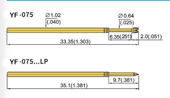 নির্ভুল পরীক্ষার জন্য উচ্চ পরিবাহিতা সম্পন্ন টেকসই পিতলের ব্যারেল স্প্রিং টেস্ট প্রোব, যা আইসিটি অ্যাপ্লিকেশনগুলিতে ব্যবহৃত হয়