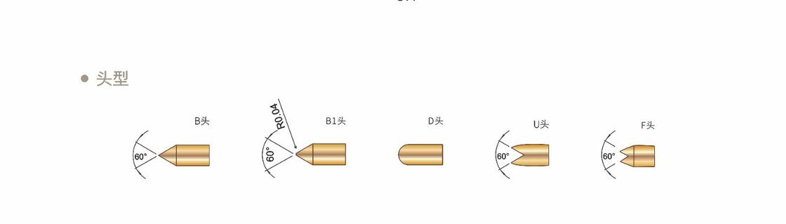 স্বর্ণের ধাতুপট্টাবৃত উচ্চ স্থায়িত্ব স্প্রিং টেস্ট প্রোব∙ ইলেকট্রনিক পরীক্ষার জন্য কাস্টম আকারের পোগো পিন