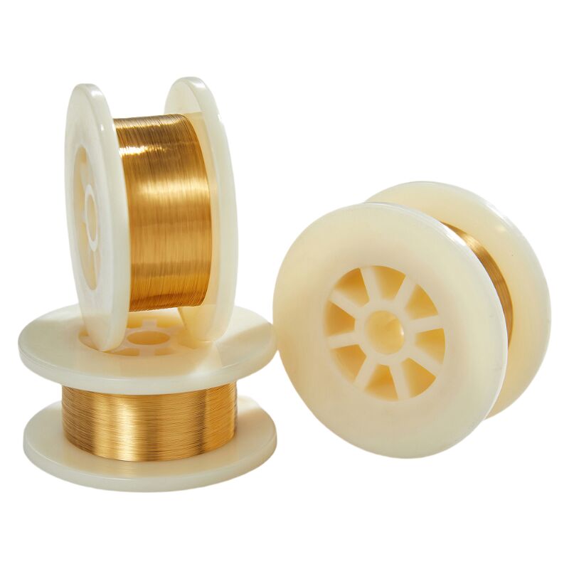 0. 003 মিমি মাইক্রো গোল্ড লেপযুক্ত টংস্টেন ওয়্যার সেমিকন্ডাক্টর বন্ডিংয়ের জন্য অ্যান্টি-কোরোশন